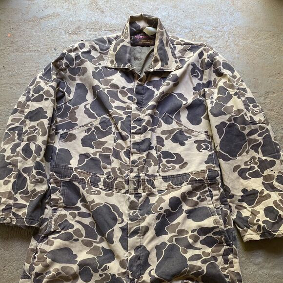 Walls Blizzard Pruf Duck Camo Coveralls Mens Large Hunting Warm - Picture 4 of 14